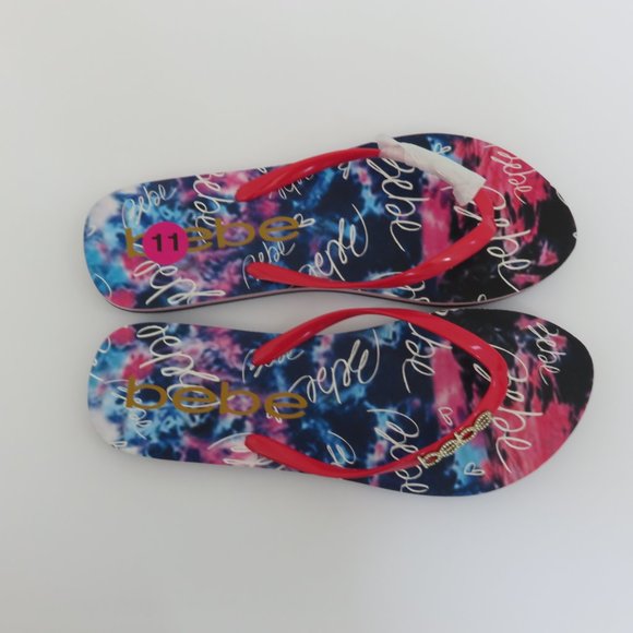 Bebe Flip Flop sandals size 11 - Picture 3 of 6